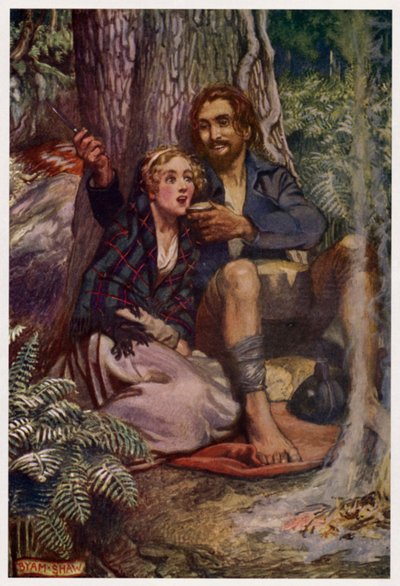 For snug in a glen, where nane could see by Byam (after) Shaw