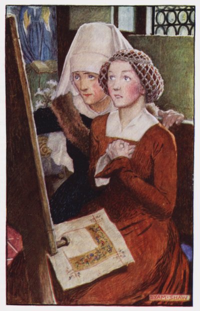 Illustration for The Cloister and The Hearth by Charles Reade by Byam (after) Shaw