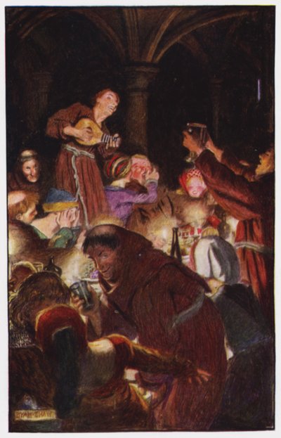 Illustration for The Cloister and The Hearth by Charles Reade by Byam (after) Shaw