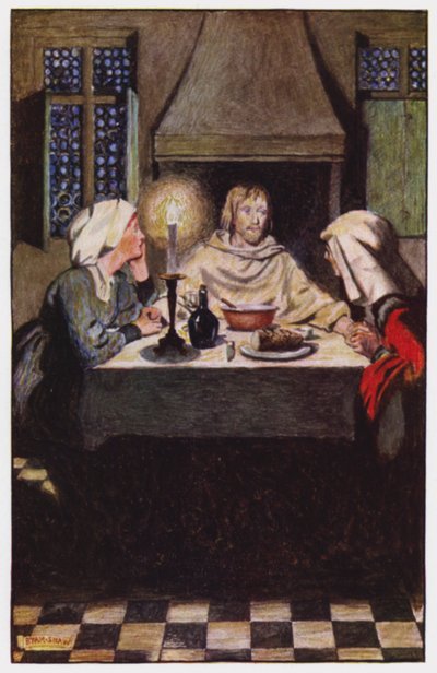 Illustration for The Cloister and The Hearth by Charles Reade by Byam (after) Shaw
