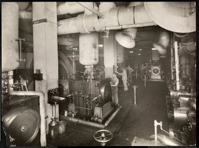 A boiler room at the Hotel McAlpin by Byron Company