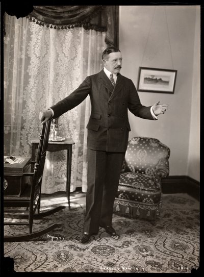 Charles Hawtrey in His Apartment in Holland House on Fifth Avenue, New York, 1901-2 by Byron Company