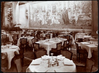 Dining room at the Hotel Knickerbocker, 1906 by Byron Company