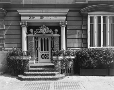 Entrance to the Hotel Wellington, 871 7th Avenue, New York by Byron Company