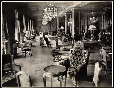 Lounge at the Hotel Knickerbocker, 1906 by Byron Company
