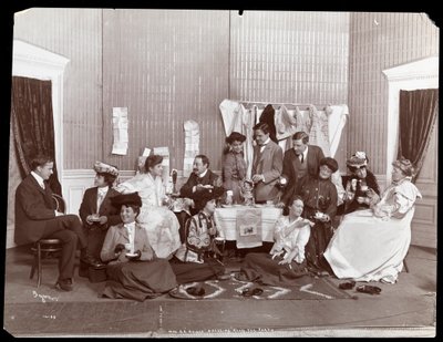 Mrs. G.G. Haines, Dressing Room Tea Party by Byron Company