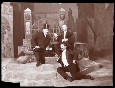 Oscar Hammerstein and two others at the Manhattan Opera House by Byron Company