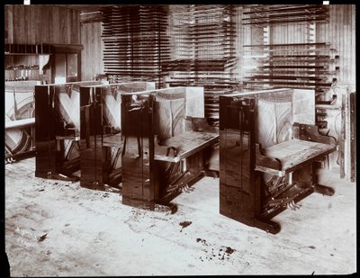 Pianos Under Construction at the Hardman, Peck and Co. Factory, New York by Byron Company
