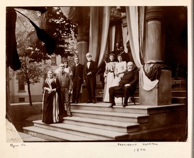 President Benjamin Harrison and group, 1890 by Byron Company