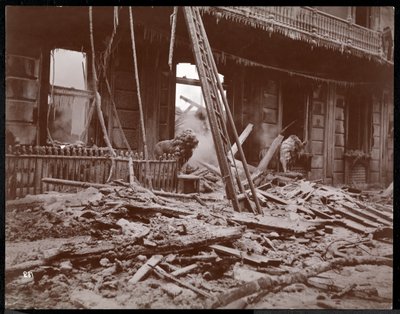 Ruins of the Delavan House hotel, Albany, New York, 1894 by Byron Company