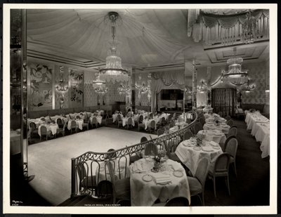 The Iridium Room at the Hotel St. Regis, 1937 by Byron Company