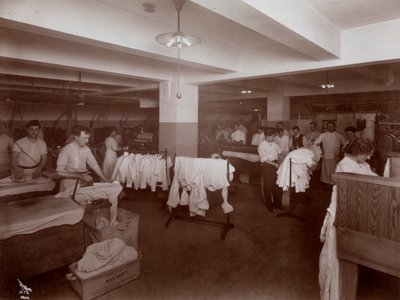 The laundry room at the Hotel McAlpin, 1913 by Byron Company