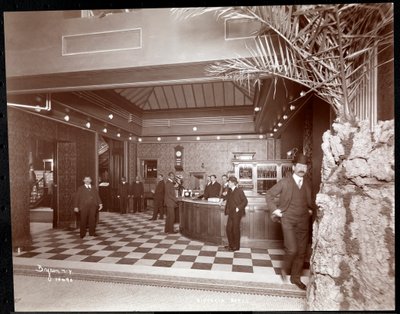The Lobby and Registration Desk at the Hotel Victoria by Byron Company