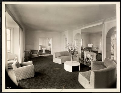 The Parlor of the Penthouse at the Hotel St. Regis, 1937 by Byron Company