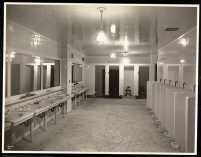 Toilets at the Hotel Pennsylvania, 1918 by Byron Company