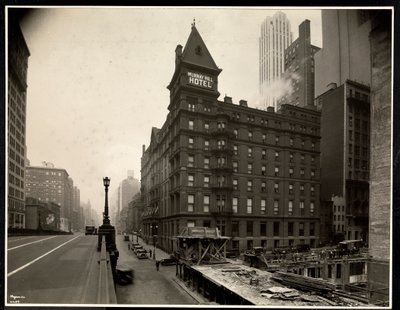 View of the Murray Hill Hotel, Park Avenue and 40th Street, New York by Byron Company