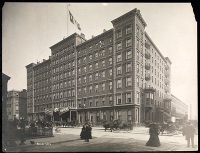 Windsor Hotel at 5th Avenue from 46th to 47th Streets, New York by Byron Company