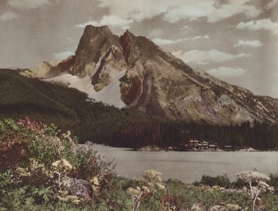Mount Burgess and Emerald Lake Chalet by Byron Hill Harmon
