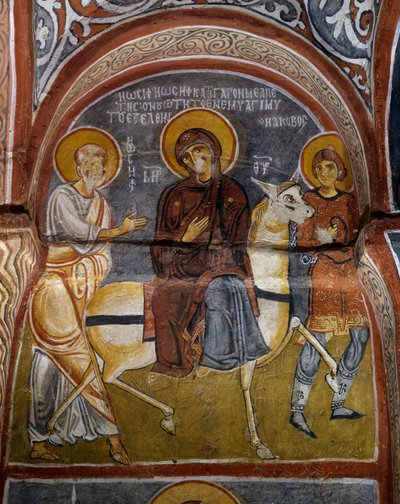 Flight into Egypt (detail) by Byzantine