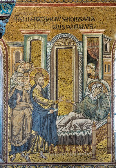 Jesus healing Simon