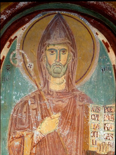 Representation of Saint Benedict of Nursia (detail) by Byzantine