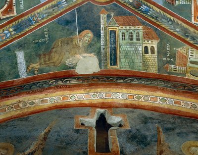 Saint Eldrad Returns from Santiago de Compostela (detail) by Byzantine