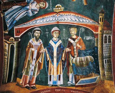 Saint Nicholas Consecrated bishop of Myra (detail) by Byzantine