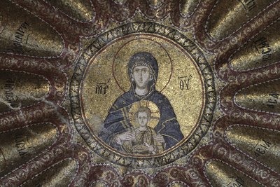 Virgin and Child, in the Chora church museum by Byzantine