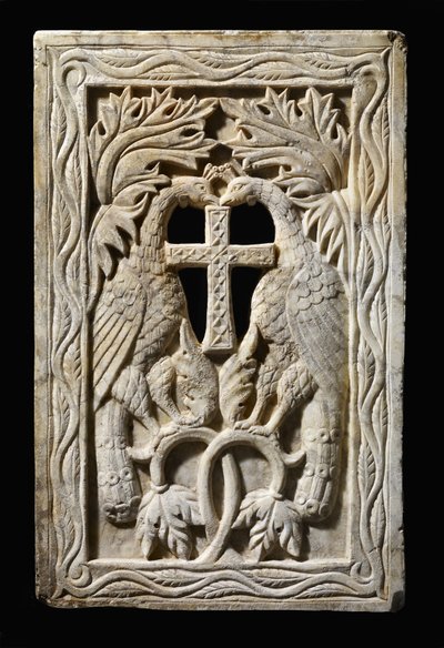 Panel with Two Peacocks, 501-700 by Byzantine Byzantine