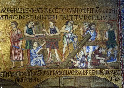 Story of Noah: The Building of the Ark (Detail) by Byzantine Byzantine