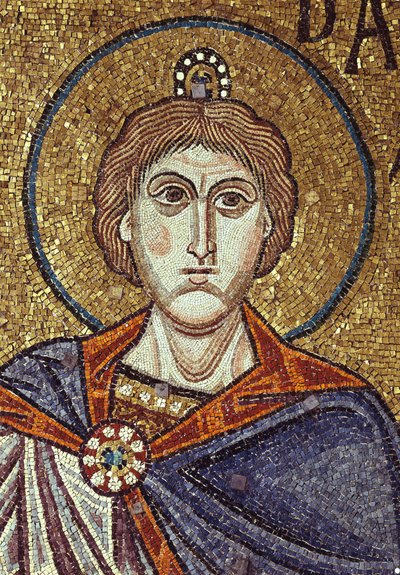 The Prophet Daniel (detail) of Interior Mosaics in the St. Marks Basilica, 12th century by Byzantine Byzantine