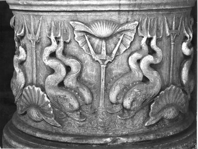 Base of a Holy Water Fountain, Carved with Dolphins, San Marco Basilica by Byzantine School