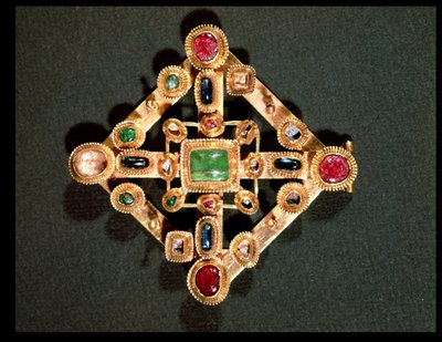 Brooch in the form of a Greek cross by Byzantine School