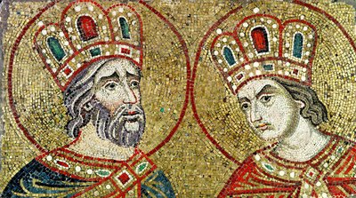Constantine the Great and St. Helena by Byzantine School