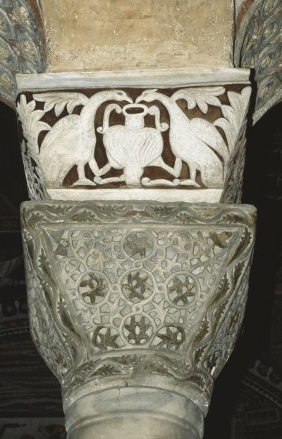 Decorated capital from the interior by Byzantine School