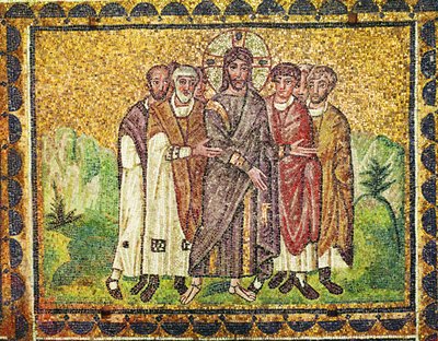 Jesus and Apostles by Byzantine School
