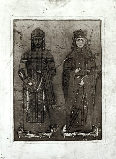 Manuel I Comnenus and Empress Maria of Antioch by Byzantine School