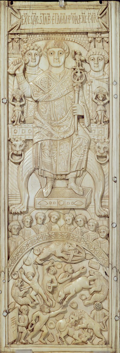 Panel from the Diptych of Consul Areobindus, Constantinople by Byzantine School