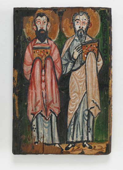 St. Matthew and St. John, Right Cover of the Washington Manuscript III by Byzantine School