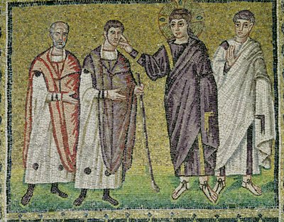 The Healing of Two Blindmen from Jericho, Scenes from the Life of Christ by Byzantine School
