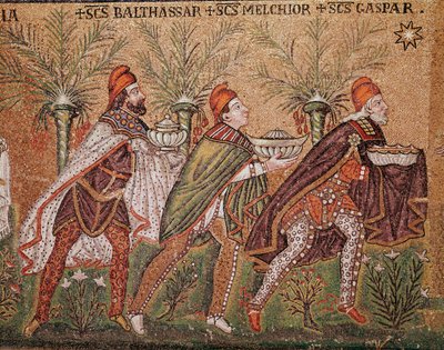 The Adoration of the Magi (Detail) by Byzantine School