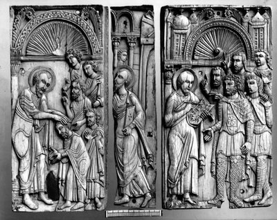 Three Plaques from the Throne Said to be from Grado, 6th-7th or 11th Century by Byzantine School