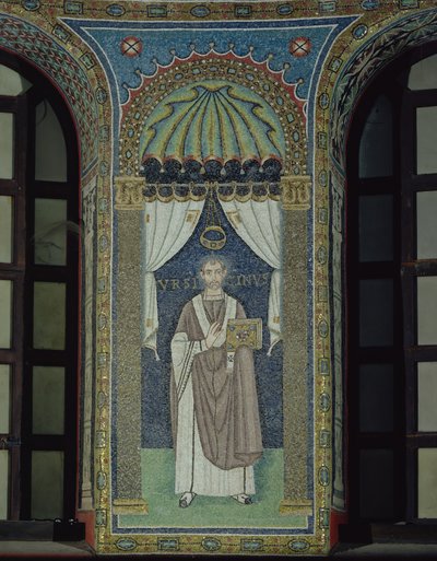 Ursicino, a Bishop of Ravenna by Byzantine School