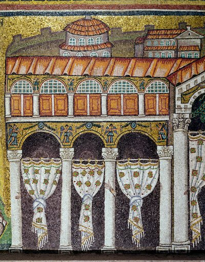 View of the Palace of the Byzantine Emperor Theodoric the Great (detail) by Byzantine School