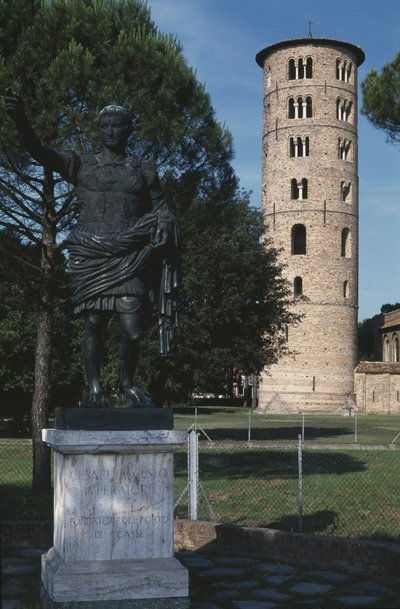 View of the bell tower by Byzantine School