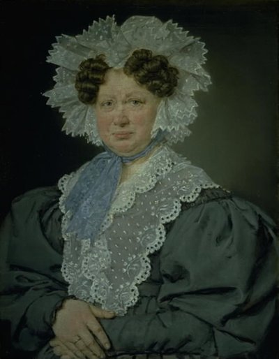 Chamberlain Kirsten Stampe née Kaas (1766-1842) Married 1793 to Chamberlain Holger Baron Stampe of Nysø by C.A. Jensen