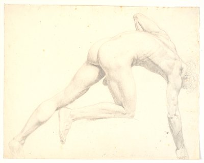 Nude Bent Over Male Model by C.A. Jensen
