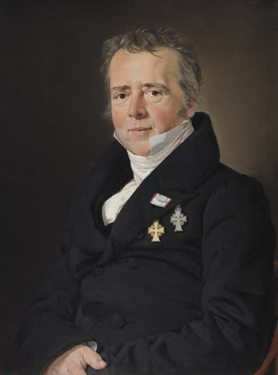 Portrait of the Scientist Hans Christian Ørsted by C.A. Jensen