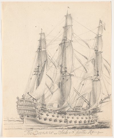 Three Deckers - First Rank Ship - by C.A. Lorentzen