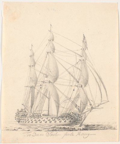 Three-Deck Ship - First Rank - by C.A. Lorentzen